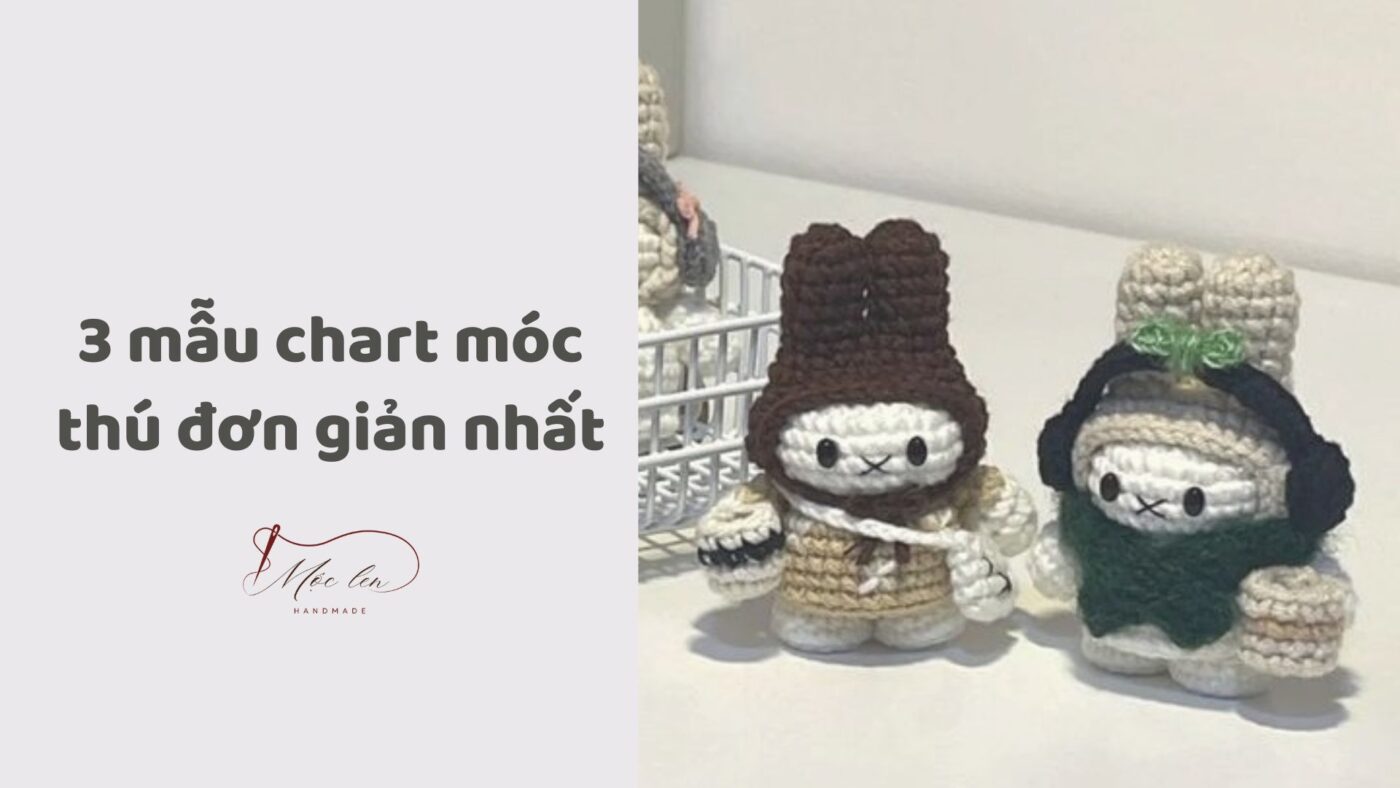 3 mẫu chart móc thú đơn giản nhất