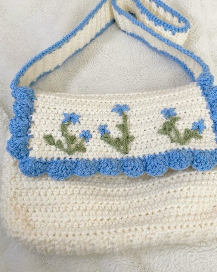 Túi đeo chéo len handmade Túi đeo chéo len handmade