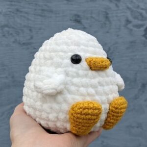 Móc Khóa VỊt Con Len Nhung