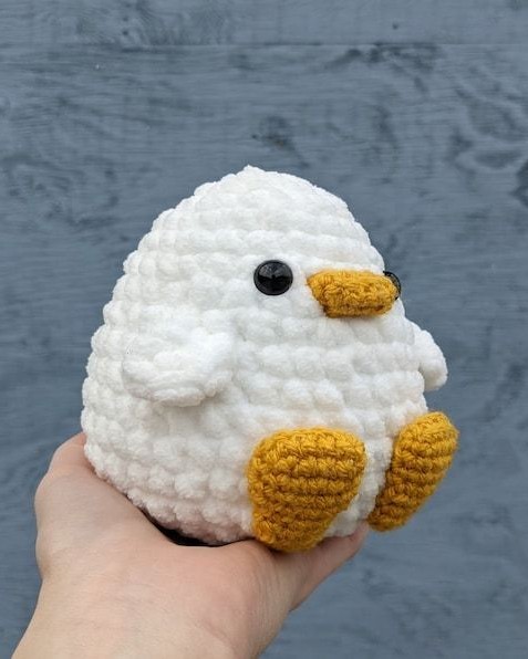 móc khóa con vịt 2 Móc Khóa VỊt Con Len Nhung