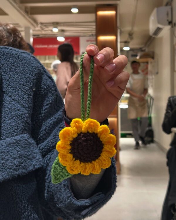 móc khóa hoa hướng dương 2 Set Quà 4 món - Hoa Hướng Dương