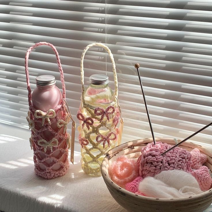 Túi Len Đựng Bình Nước Sweet Bow Túi Len Đựng Bình Nước Sweet Bow