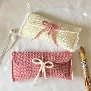 Ví len dài thắt nơ