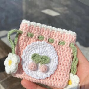 Túi Len Rút Cherry