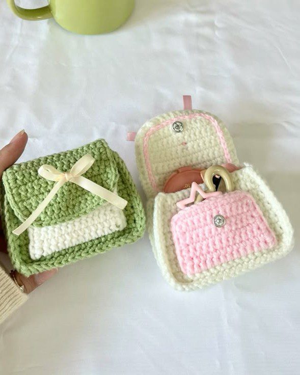 Ví Len Mini Đựng Thẻ Ví Len Mini Đựng Thẻ